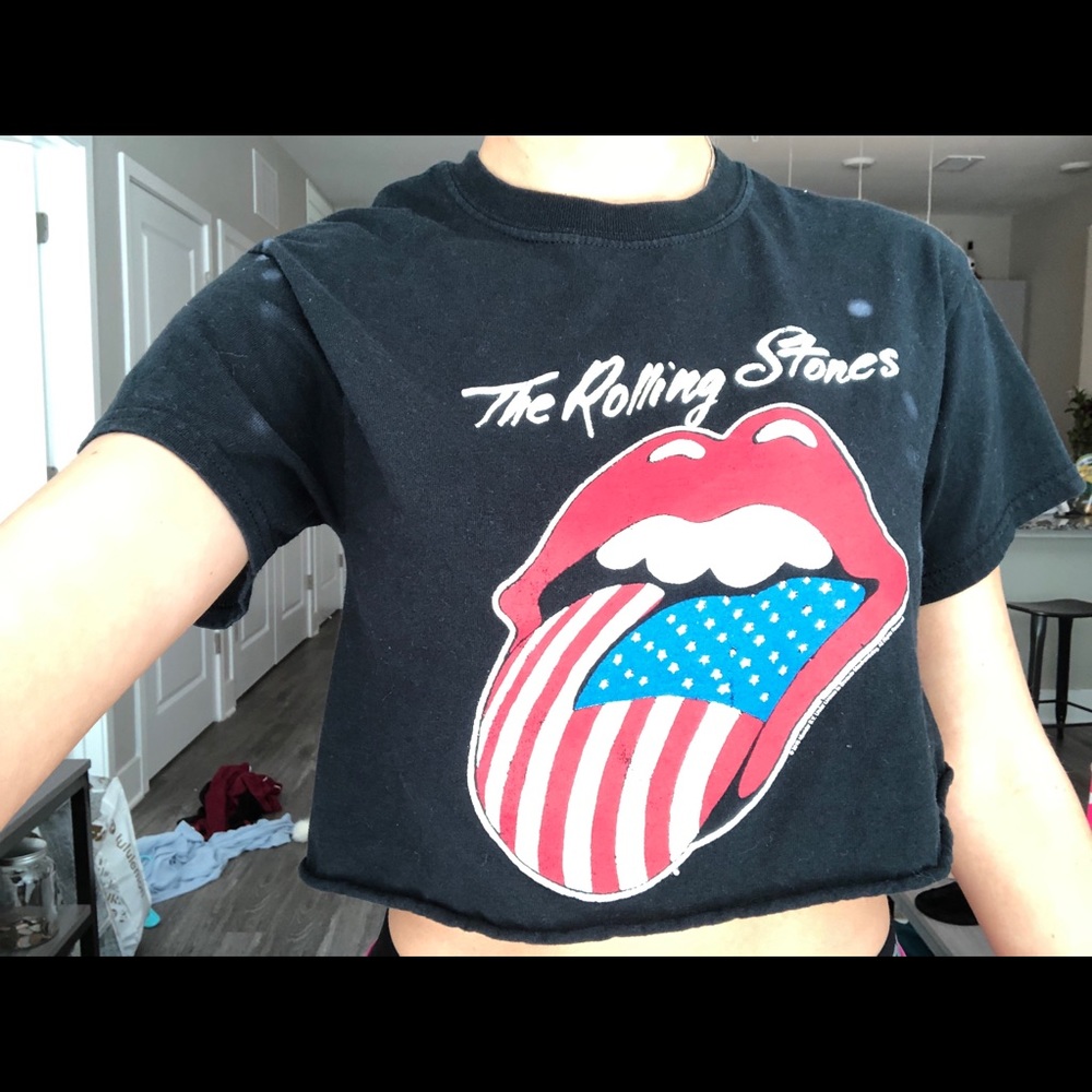 Rolling Stones crop top
